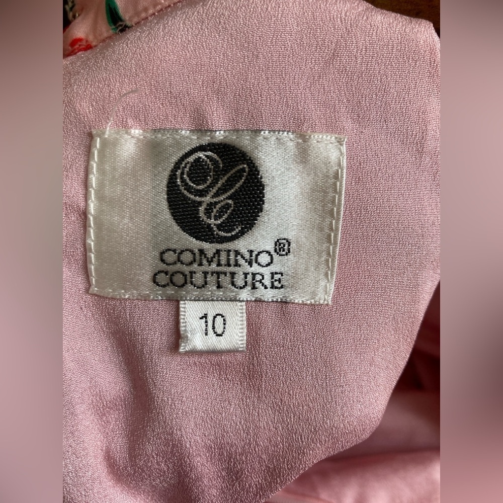 Comino Couture Sommerkleid gestreiftes Blumenmuster - Picture 10 of 11